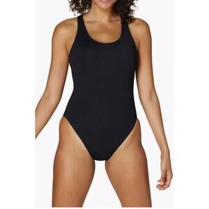 Andie The Talum One Piece Swimsuit Black Modest LT Large Tall New Cross Back